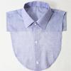 SHOWERSMILE Fake Collar Shirt Cotton Shirt Men Women Detachable Collar Male Lapel Fake False Collar Blue Clothing Accessories