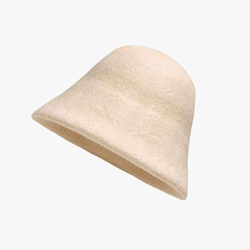 Korean Version of Warm Bucket Hat Showing Face Small Basin Hat Autumn and Winter Fisherman Hat Versatile Hat with High Appearance and Daily Travel Hat