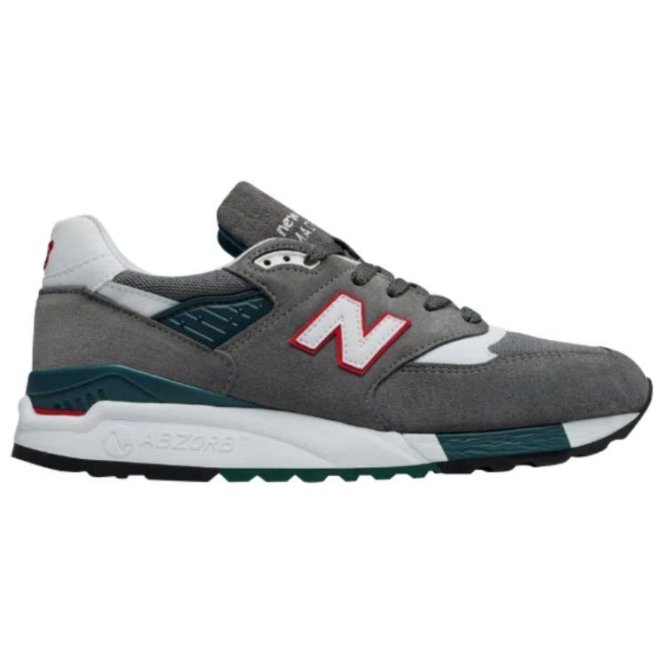New Balance 998 Klassisches Grau Marineblau Weiß Unisex Sneaker Grün Marineblau-Weiß M998CRA