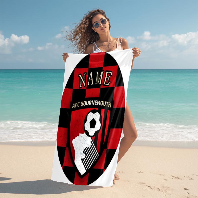 Personalized German Flag Crest Beach Towel Microfiber Beach Towel Thin Absorbent for Beach Swimming Yoga Bath Sports. 0910104