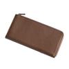 [STATUSY] Il Modo ZIP Concept L-shaped Zipper Genuine Leather Long Wallet (for Left-handed, Chocolate)