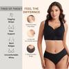 Women European Size Jelly Cup Sports Bra Breathable Posture Support Lifting Anti-Sagging Underwear