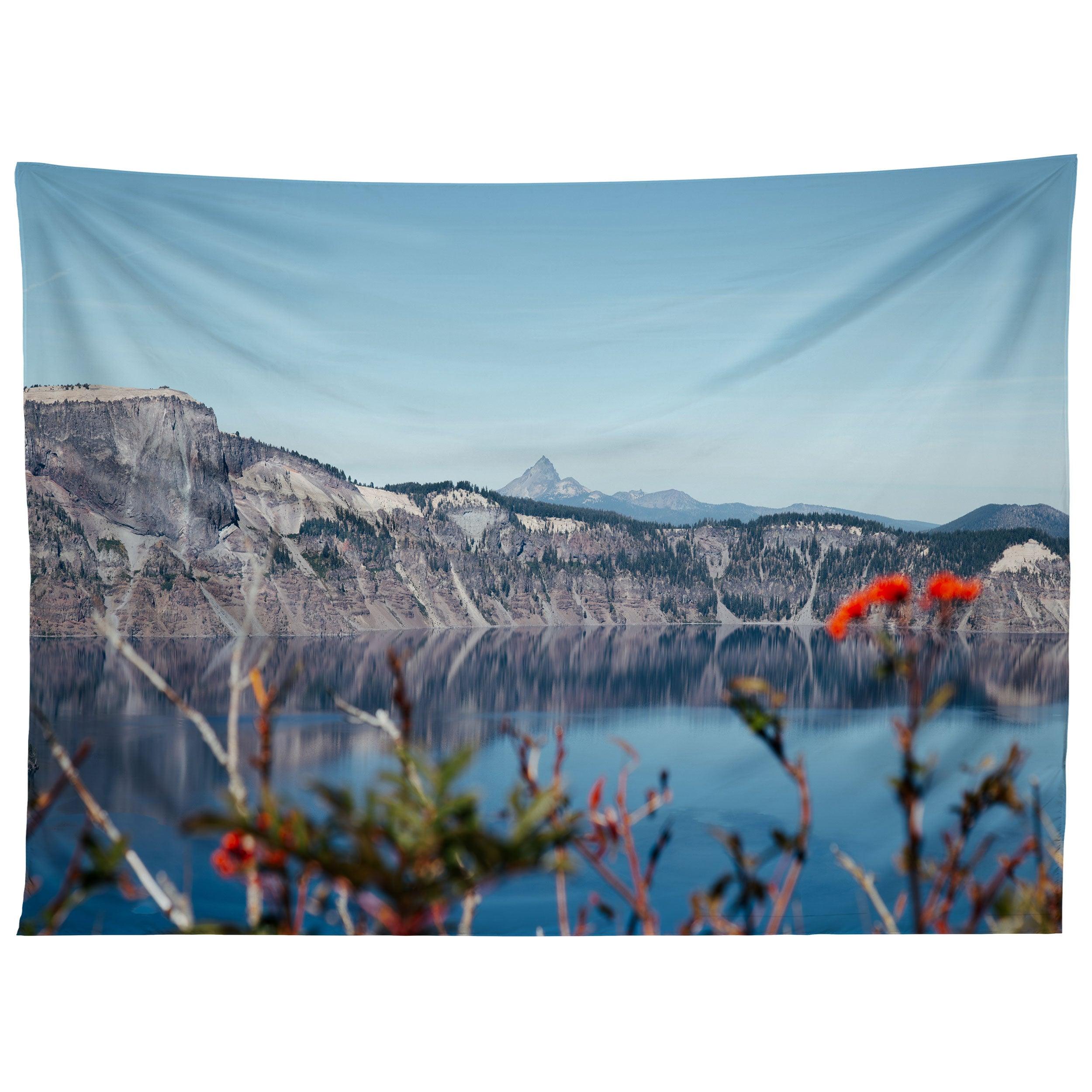 THIELSEN FROM CRATER LAKE tapestry 75x100