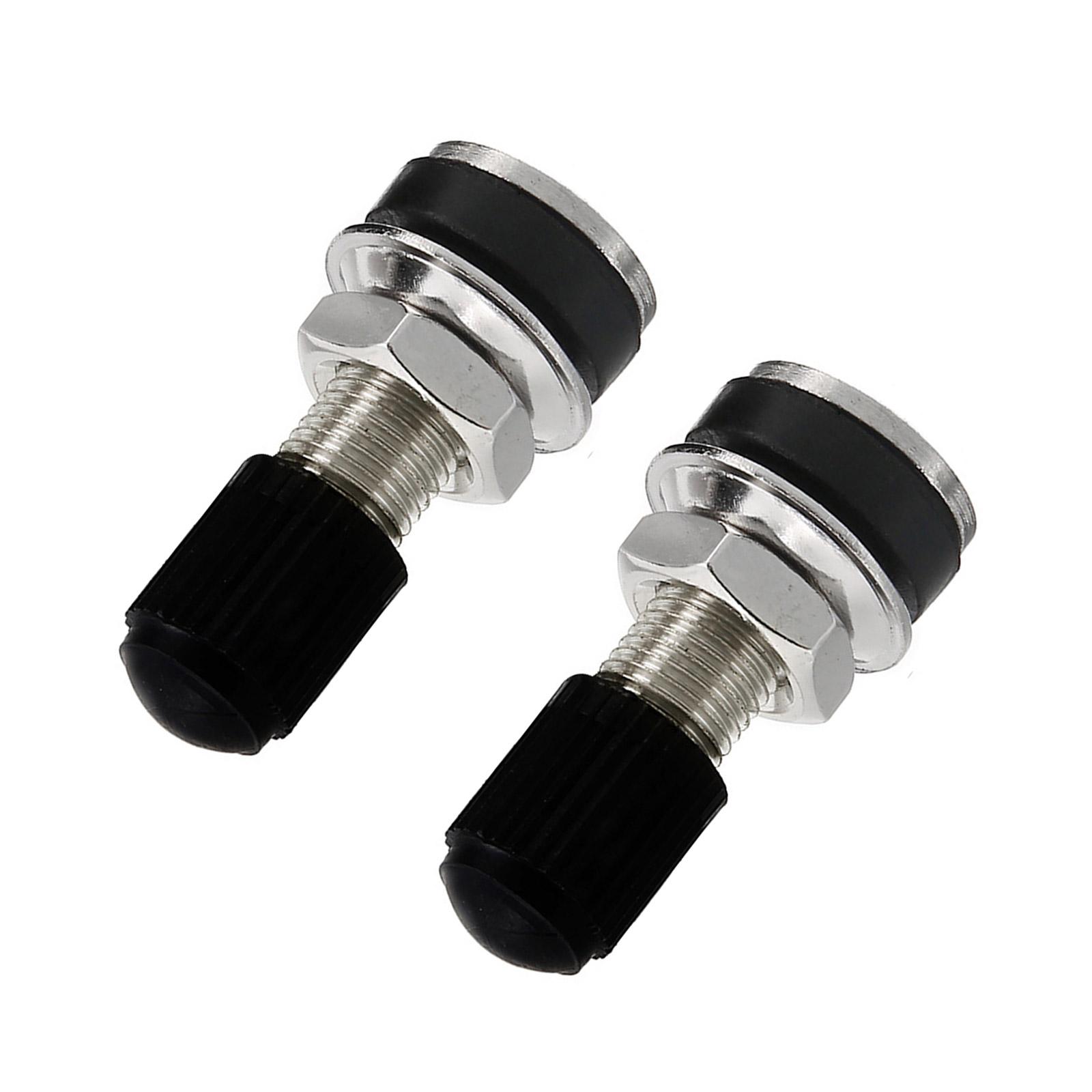 

1 пара бескамерных вентилей для шин с пылезащитными колпачками Универсальные вентили для шин мотоцикла, скутера, автомобиля Замена вентилей для шин