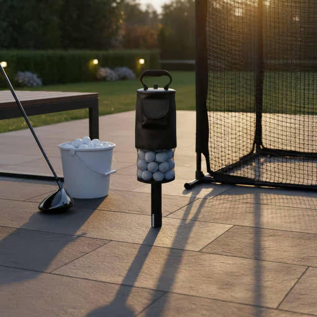 Golf Ball Picker Ergonomic Handle Easy Emptying for Practice Sessions