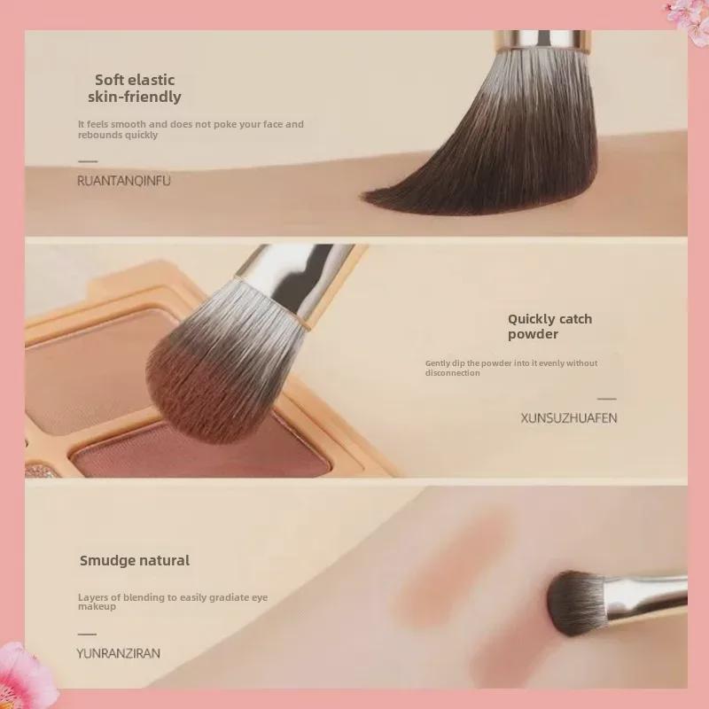 15-teiliges Lidschattenpinselset mit weichen Borsten: Ideal für Anfänger, enthält Pinsel für Nose Shadow, Smudge, Detail und Eyeliner.