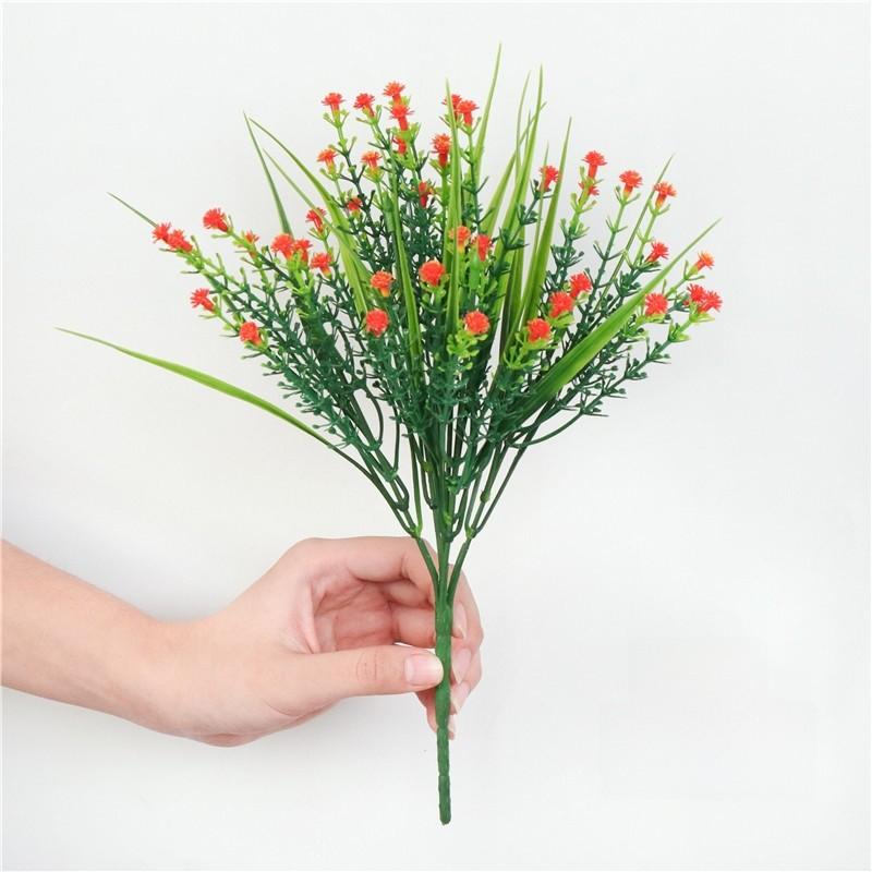 Plastic Fake Floral With Eucalyptus And Chrysanthemum For Party Decorations