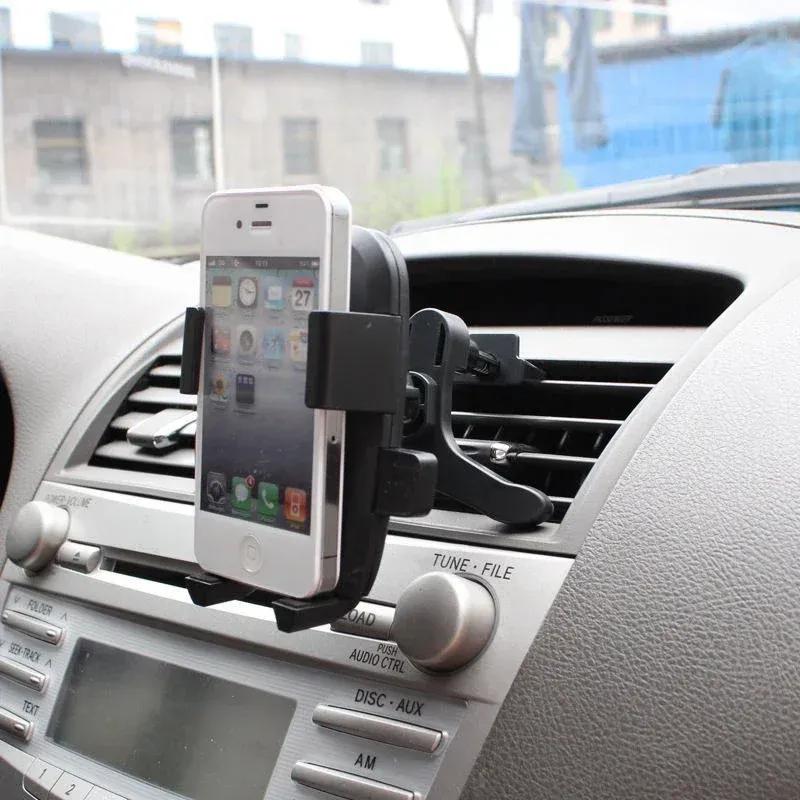 Universal Car Phone Holder Mobile Mount 180 Degree Rotatable Adjustment GPS Support Suction Windshield Locking Auto Accessories
