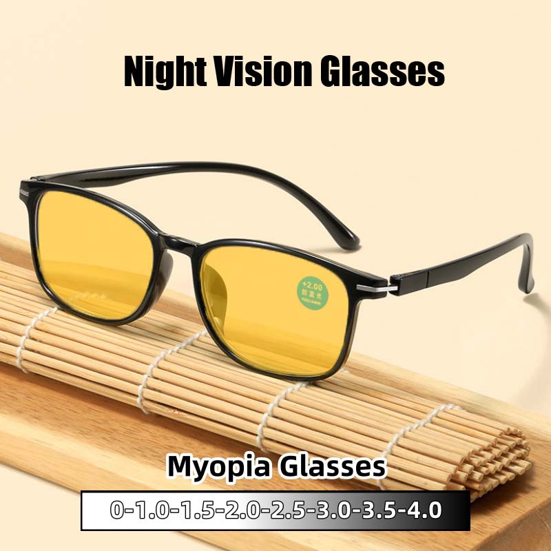 Ultra Light Full Frame Night Vision Myopia Glasses Outdoor Sport Eyeglasses Computer Competitive Blue Light Blocking Eyewear
