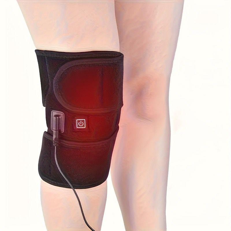 Multifunctional Electric Heated Knee Pads with 3 Heat Levels USB Rechargeable Thermal Knee Brace Arthritis Pain Relief Leg Warmer for Home Office Use