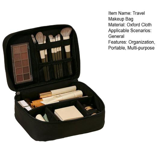 Reise-Kulturtasche für Damen Groß Wasserdicht Oxford-Gewebe Kosmetik-Organizer-Tasche mit Griff