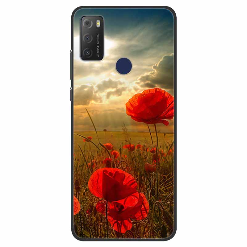 For TCL 20Y Case Marble Soft Silicone Back Wolf Shell for TCL 20E 6125F 6.52 Inch Fundas Phone Cover For TCL20Y 6156D 20 E Coque