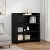 Sideboard in Black Oak Finish 75 x 36 x 80 cm Engineered Wood