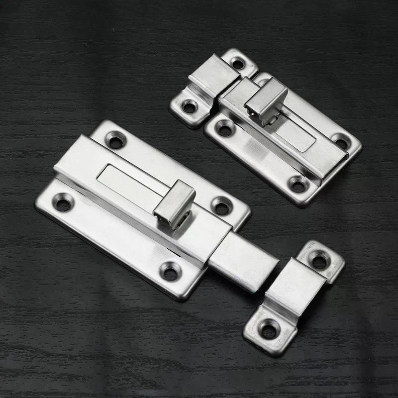 Self-Elastic Latch Security Bolt Latch Anti-theft Spring Latches Stainless Steel Cabinet Hinges Furniture Supplies Hardware
