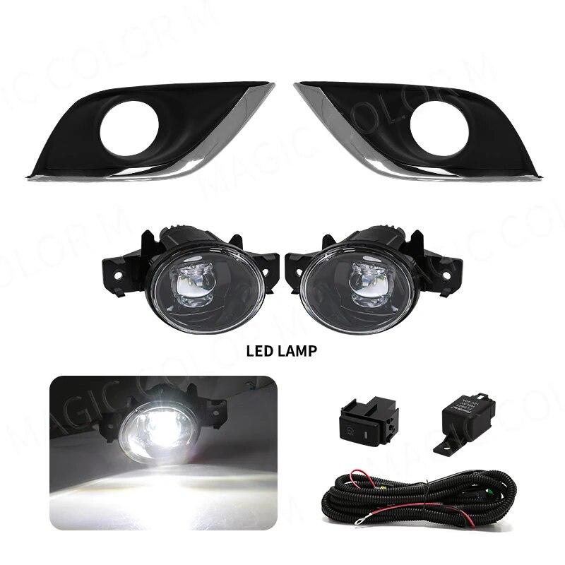 For Nissan Sunny Led Fog Light VERSA Sedan ALMERA N17 2014 2015 2016 2017 2018 Daytime Running Lamp DRL Daylight Waterproof 12V