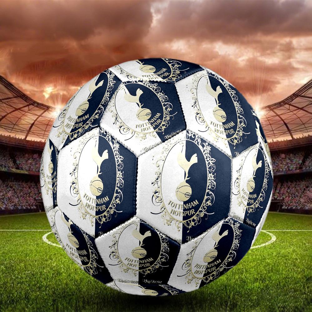 SpursSoccer Ball Colorful All Ages Machine Stitched PVC Competition Ready Durable High-Bounce
