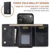 For IPhone 17 Air 16 15 14 Plus 13 12 11 Pro Max XS XR Phone Case 2 in 1 Detachable Wallet Cards Holder Magnetic Leather Cover