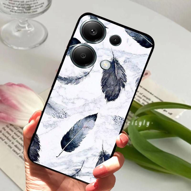For Xiaomi Poco M6 Pro 4G Case PocoM6 Pro Shockproof Soft TPU Silicone Phone Cover For Poco M6 Pro 4G Funda Capa Cartoon Shells