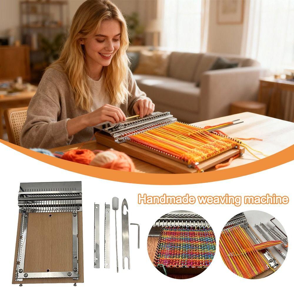 Creative Lightning Knitting Machine DIY Handmade Tapestry Knitting Machine Weaving Loom Kit Knitting Tools