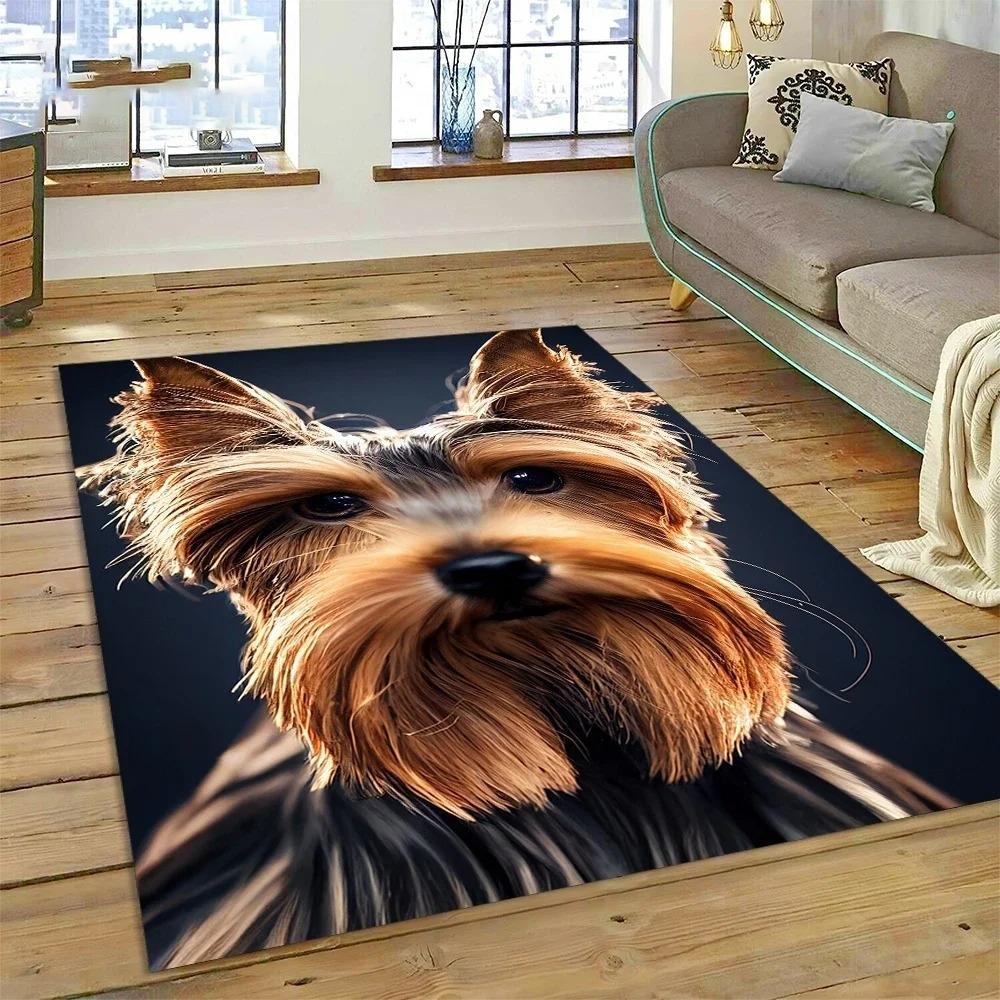Cute Dog Samoye Chihuahua Husky Koki Cartoon Carpet Rug for Bedroom Living Room Home Sofa Decoration Child Large Decor Floor Mat