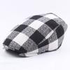Men'S Autumn Thin Plaid Coarse Cloth Beret Outdoor Sunscreen Sun Hat Women'S Trend Forward Hat