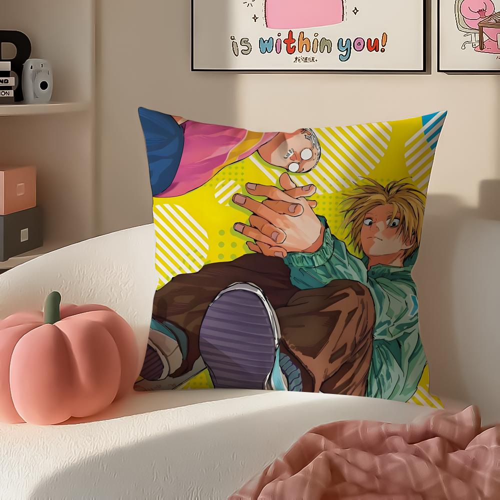 Action Comedy Japanese Manga SSakamoto Days Cushion Cover Pillowcase Short Plush Invisible Zipper Room Sofa Cushion Cover