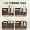 240W Multi-Color Breathing Light 4-in-1 Super Fast Charging Cable for Apple, Android, Type-C Devices