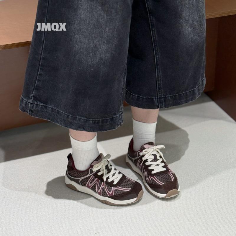 Color matching striped lace-up little white shoes women's summer new fashion versatile comfortable sports and leisure