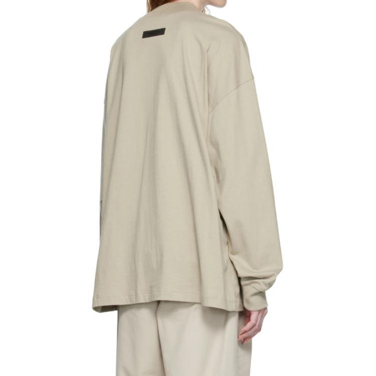 Fear of God Essentials FW22 Ls Tee smoke Logo T-Shirts ' Grey' Men's ESSLTLE2011MJ