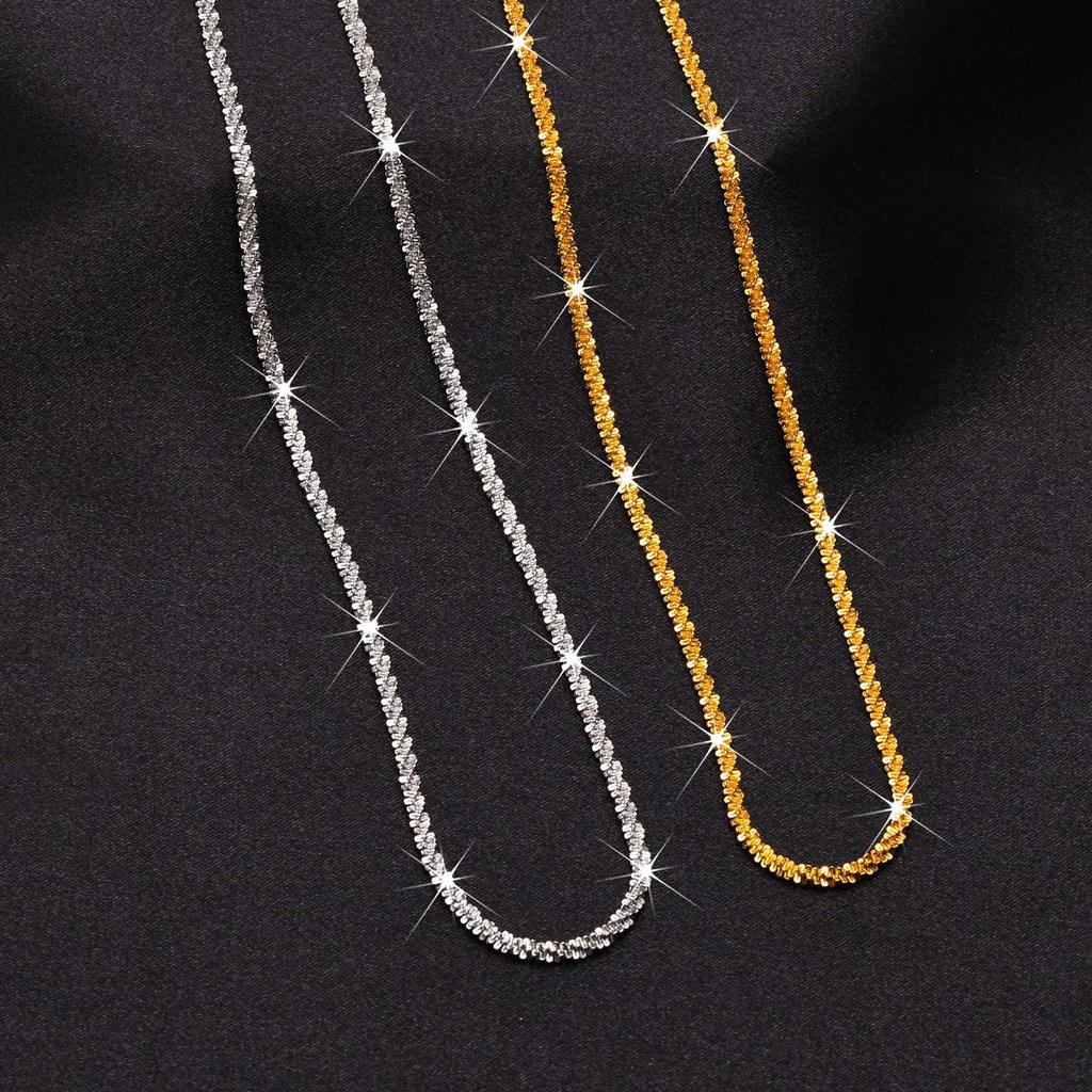 Sparkling Gold Color Anklet Bracelet on Leg for Women, Stainless Steel Chain Anklets Shiny Foot Link Adjsutable Set Jewelry