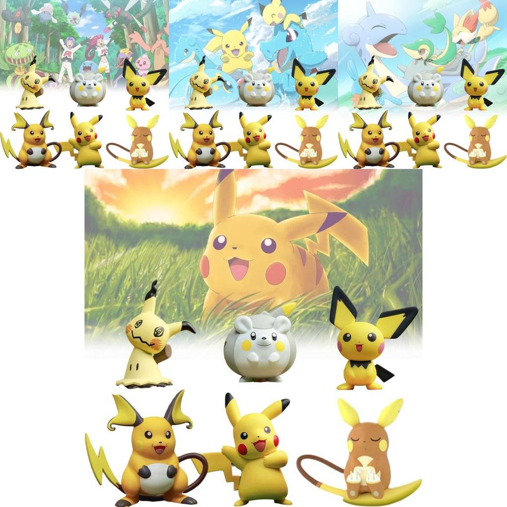 Cute Pokmon Pikachu Character Collectible Figurine Perfect For Desktop Display