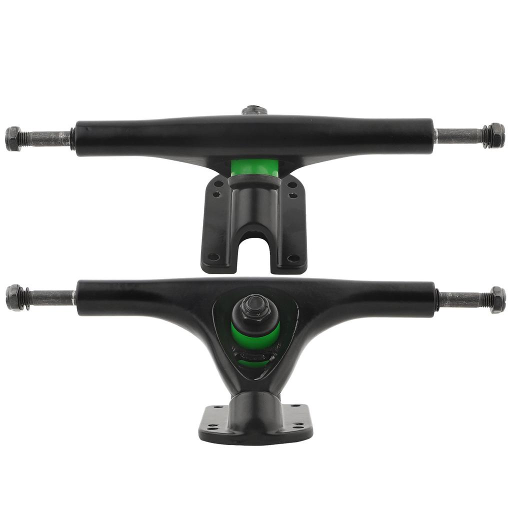 2PCS MS3101 Black Aluminium Alloy Casting Round Hollow Skateboard Thicken Base Long Board Truck Bracket