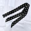 1pc Fashion Ribbon Polka Dot Scarf Printed Thin Scarf Headband Korean Style Neckerchief Long Scarves