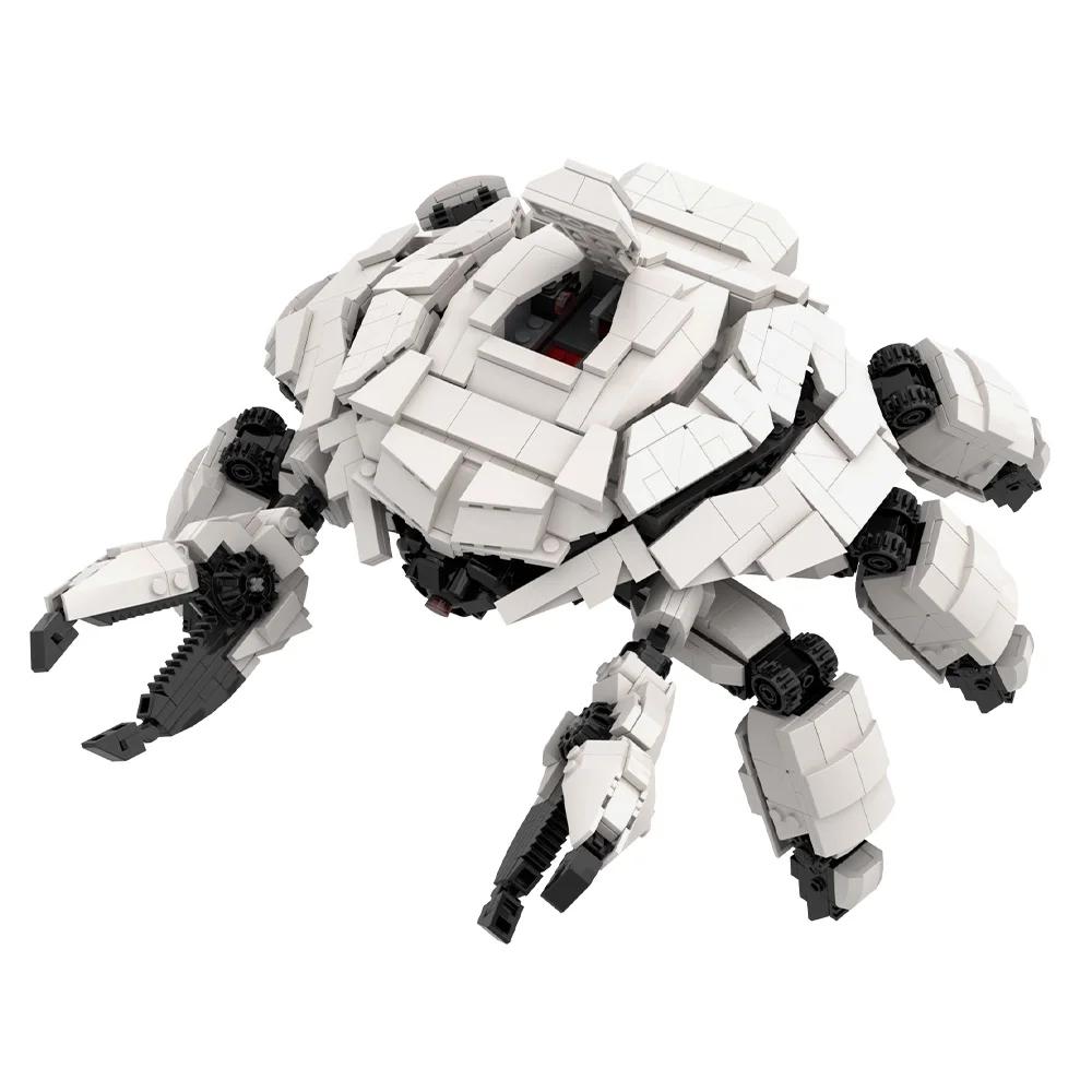 MOC Crab Robot Building Blocks Anime Movies High Tech Crab Robot Creativity Bricks Model Assembly Toys Kids DIY Birthday Gifts