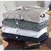 Man Summer Thin Linen Shirt Chic Long Sleeve Top Youthful Japanese Style Cotton Linen Cardigan Shirt