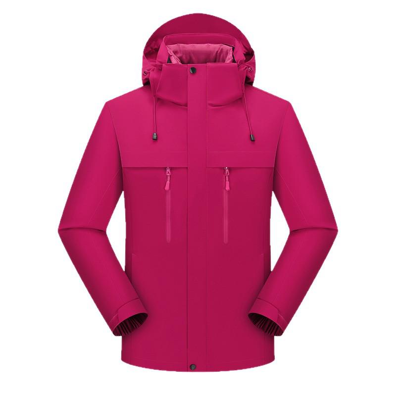 Women's 3-in-1 Down Jacket: Waterproof, Windproof, Outdoor Style for Autumn and Winter