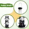 Tube Bird Feeders for Outdoors Hanging Feeding Station with Hanger Birdfeeder Balcony