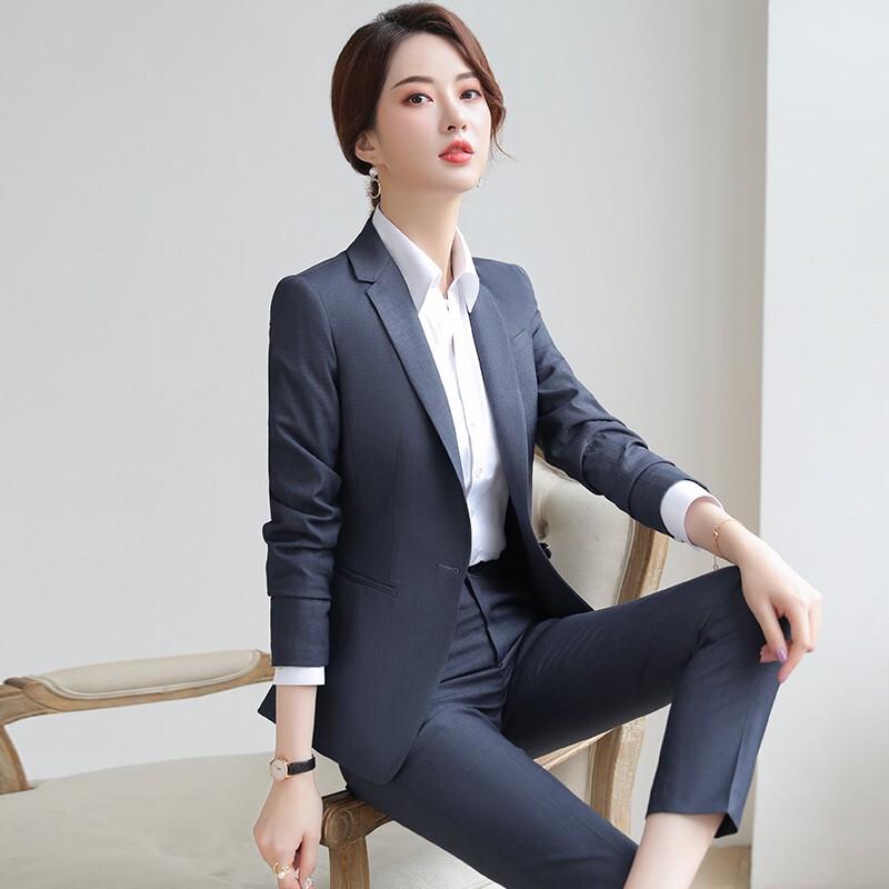 Women's Long-Sleeved Business Suit Set