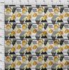oneOone Cotton Flex Yellow Fabric Triangle Sewing Material Print Fabric By The Yard 40 Inch