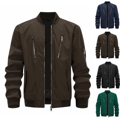 Herren Locker Jacke Modische Mehrfach-Taschen-Jacke