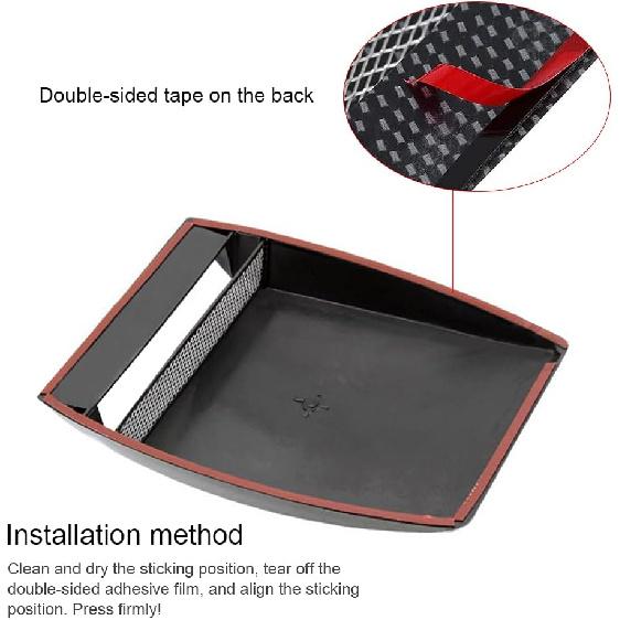 Universal Car Decorative Air Flow Intake Hood Scoop Bonnet Vent Sticker Cover Hood (Black)