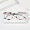 Flowers Elegant Anti-Blue Light Eyeglasses Presbyopic Glasses Eye Protection Reading Glasses