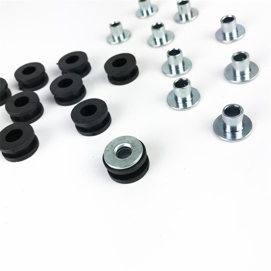 30PCS Motorcycle Rubber Grommets Bolt For Honda Yamaha Suzuki Kawasaki Fairing