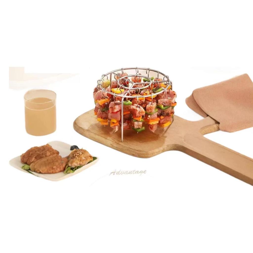 Hängender runder Grillrost für Heißluftfritteusen – perfekt für die Küche zu Hause und den Einsatz im Freien