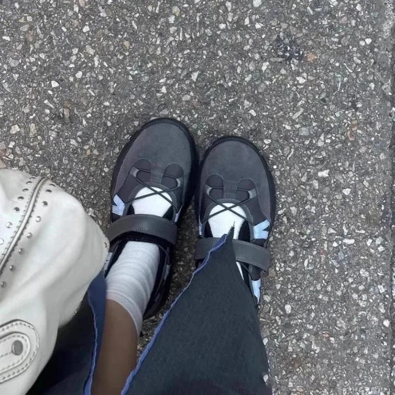 2025 New Women Ballet Flats Casual Loafers Ladies Mary Janes Thick Soloe Platform Shoes Woman Sports Sneakers Flat Espadrilles