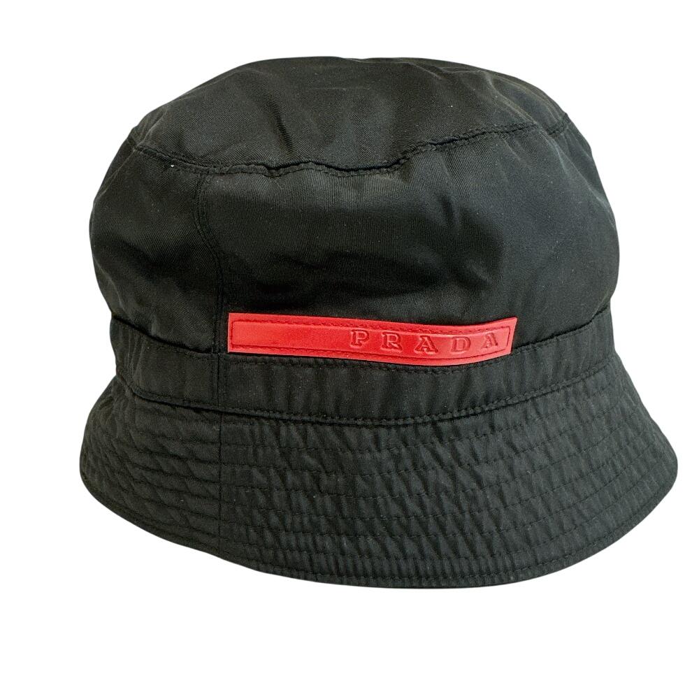 PRADA Bucket hat Nylon PRADA Sports hat black Nylon Used