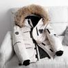 Winter Outdoor Men's and Women's Mid To Long Down Jacket Men's Winter Lovers Thickened Coat Work Clothes