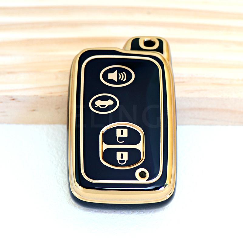 TPU Car Key Case Cover for Toyota Camry Crown Majesta Highlander Land Cruiser Prado Kluger Mark X Subaru Foreste XV Protector