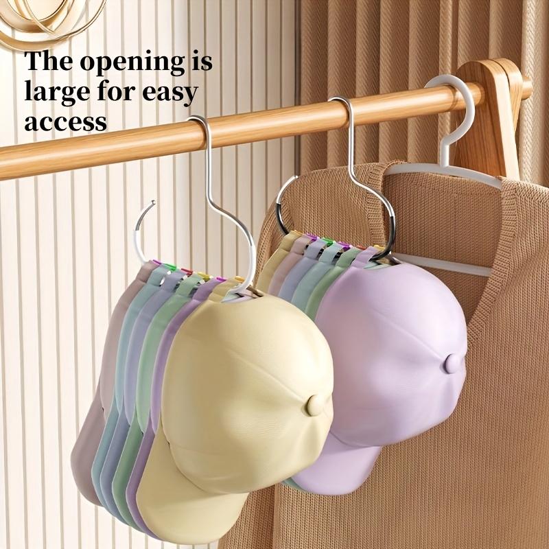4pcs Metal Non-Slip Hangers with Silicone Grip - Versatile Round Hooks for Scarves, Ties, Hats, Bags & Clothes - Space-Saving Wardrobe Organizer