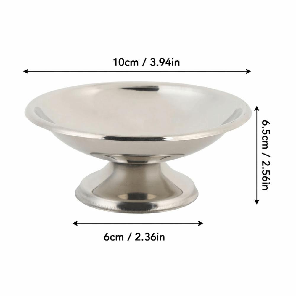 1Set Rustless Steel Ice Cream Cup Round Cold Dessert Container Custard Cup Party Dessert